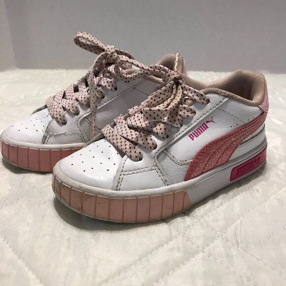 Girl's pink and white Paw Patrol Puma sneakers‎ size 11C - Picture 1 of 12